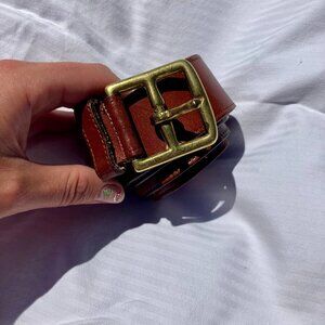 COACH Bridle Leather Belt 36 inch Brass Buckle Vintage